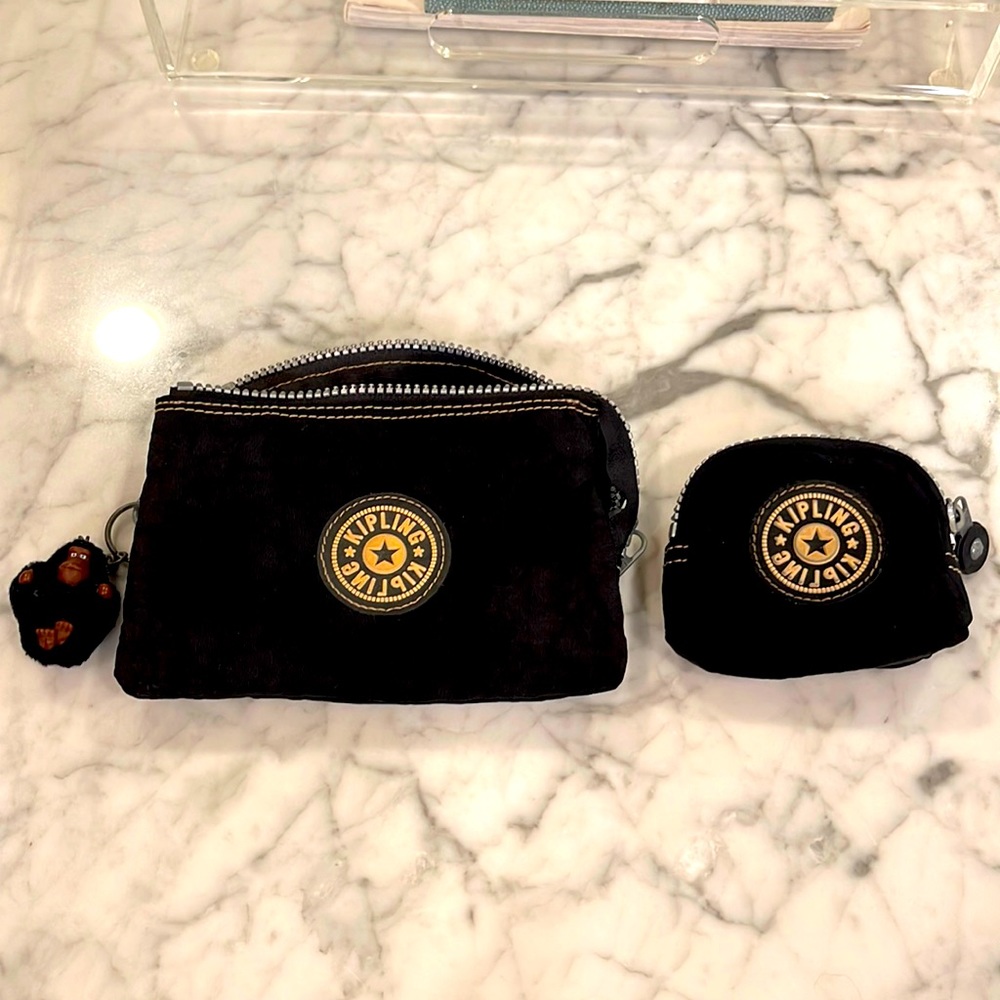 Kipling wallet/ makeup organizer with change purse included